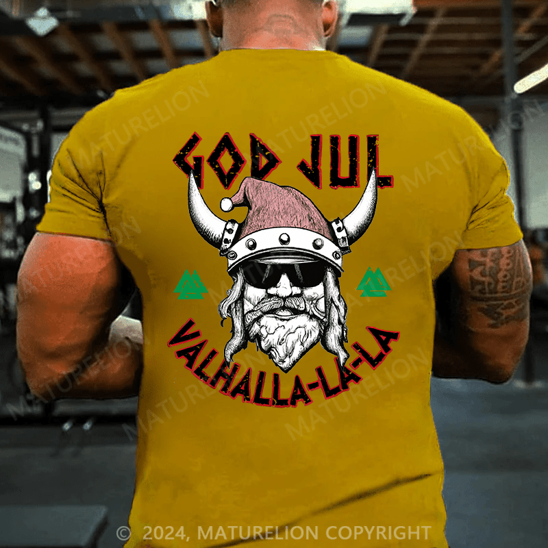 Maturelion Christmas T-Shirt Viking Valhalla Sons Of Odin Norse Nordish Thor Mythology T-Shirt