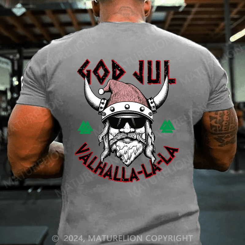 Maturelion Christmas T-Shirt Viking Valhalla Sons Of Odin Norse Nordish Thor Mythology T-Shirt