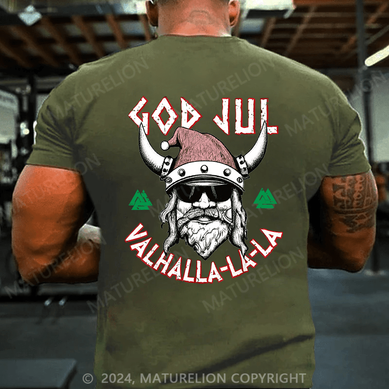 Maturelion Christmas T-Shirt Viking Valhalla Sons Of Odin Norse Nordish Thor Mythology T-Shirt