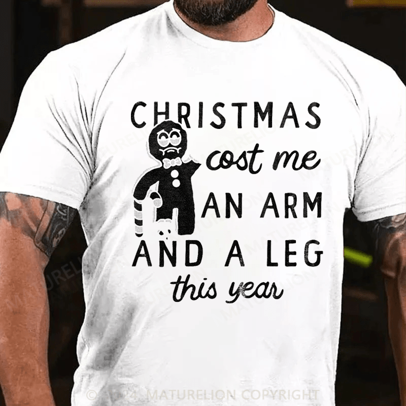Maturelion Christmas T-Shirt Christmas Cost Me T-Shirt