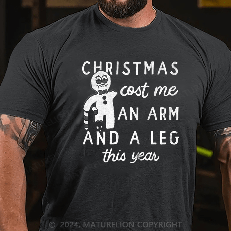 Maturelion Christmas T-Shirt Christmas Cost Me T-Shirt
