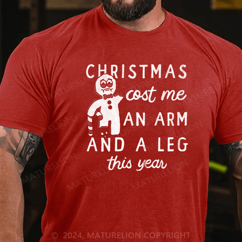 Maturelion Christmas T-Shirt Christmas Cost Me T-Shirt