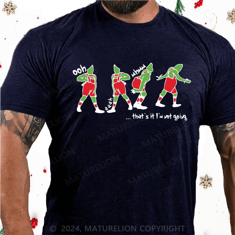Maturelion Christmas T-Shirt Dead Inside But Merry Funny Skeleton Coffee Christmas Gift T-Shirt