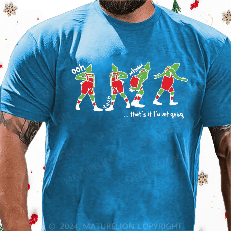 Maturelion Christmas T-Shirt Dead Inside But Merry Funny Skeleton Coffee Christmas Gift T-Shirt