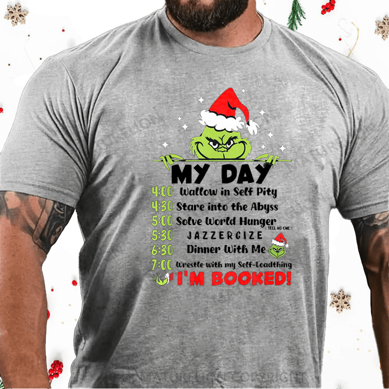 Maturelion Christmas T-Shirt The G.rinch Christmas Schedule Funny Shirt