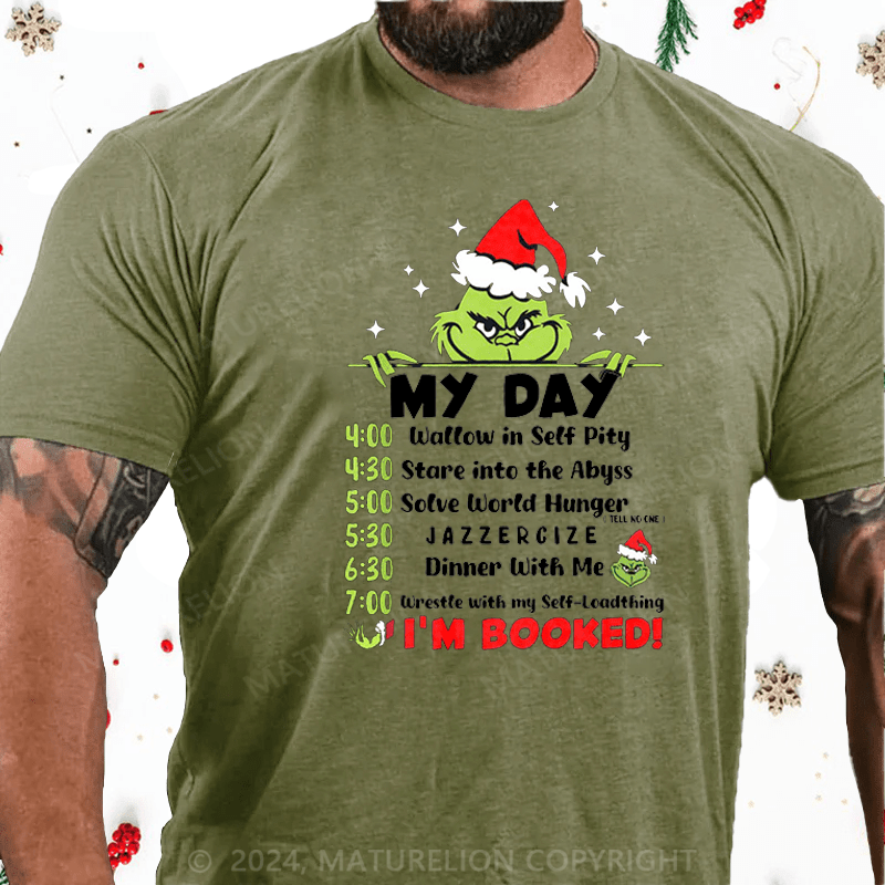 Maturelion Christmas T-Shirt The G.rinch Christmas Schedule Funny Shirt