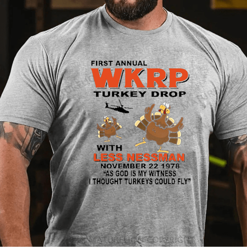 Maturelion Thanksgiving T-Shirt I Survived The Wkrp Thanksgiving Turkey Giveaway At The Pinedale Shopping Mall T-Shirt