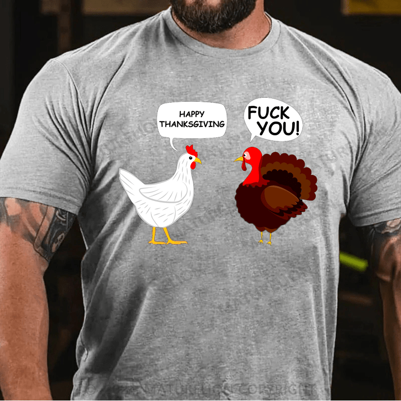 Maturelion Thanksgiving T-Shirt Funny Thanksgiving I Heart Thicc Thighs T-Shirt