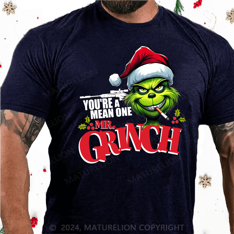 Maturelion Christmas T-Shirt Mr.Grinch Graphic T-shirt