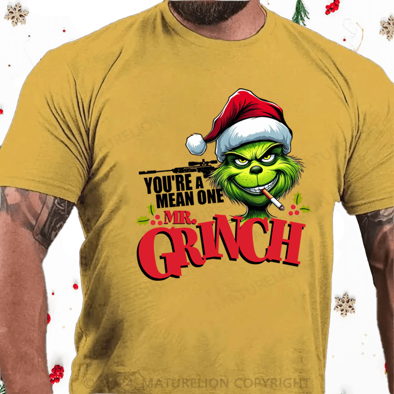Maturelion Christmas T-Shirt Mr.Grinch Graphic T-shirt