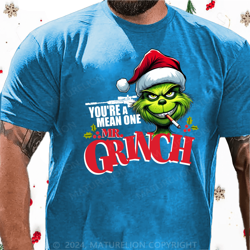 Maturelion Christmas T-Shirt Mr.Grinch Graphic T-shirt