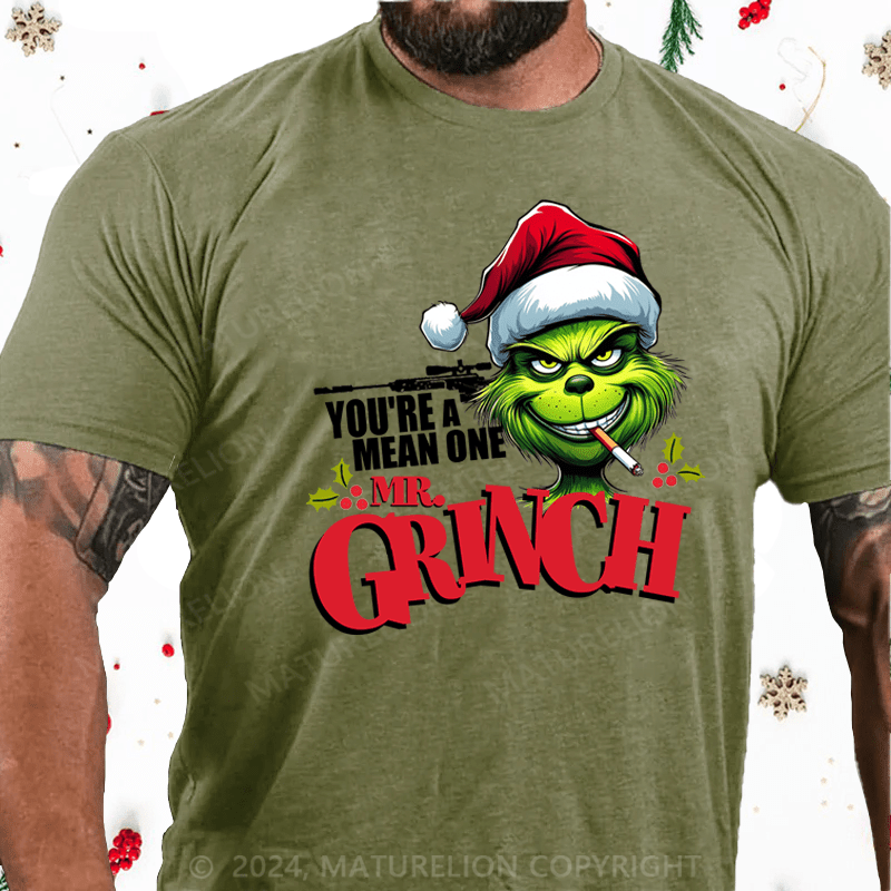 Maturelion Christmas T-Shirt Mr.Grinch Graphic T-shirt