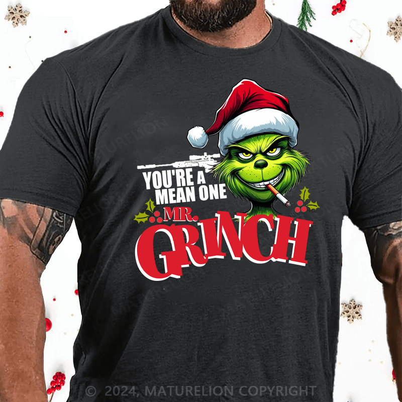 Maturelion Christmas T-Shirt Mr.Grinch Graphic T-shirt
