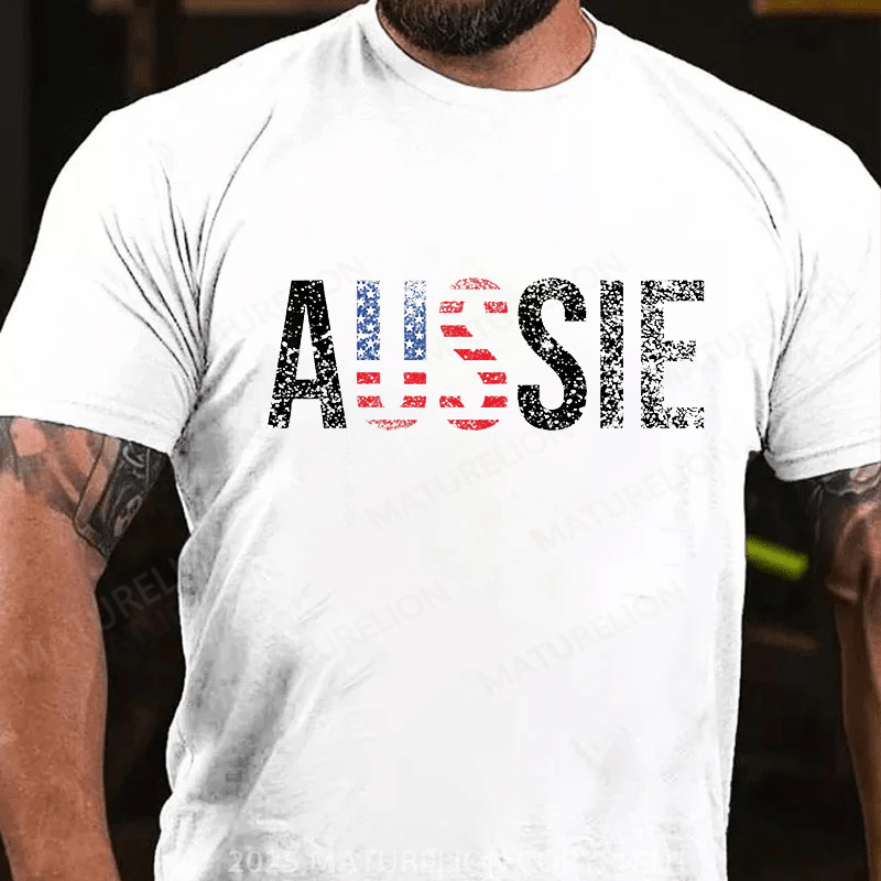Maturelion Men's T-shirt Funny Aussie Australia Gift For Men T-shirt