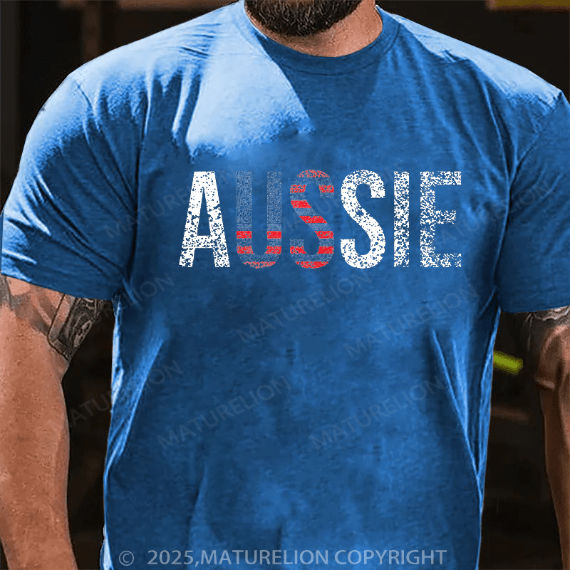 Maturelion Men's T-shirt Funny Aussie Australia Gift For Men T-shirt