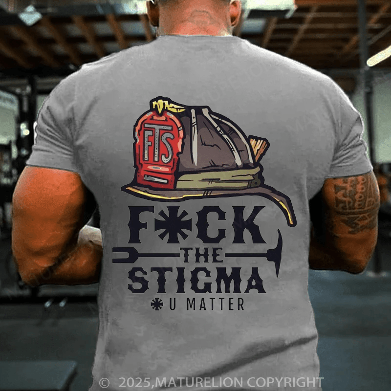 Maturelion Men's T-shirt Fuck The Sticma T-shirt