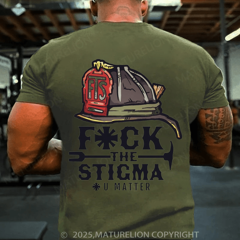 Maturelion Men's T-shirt Fuck The Sticma T-shirt