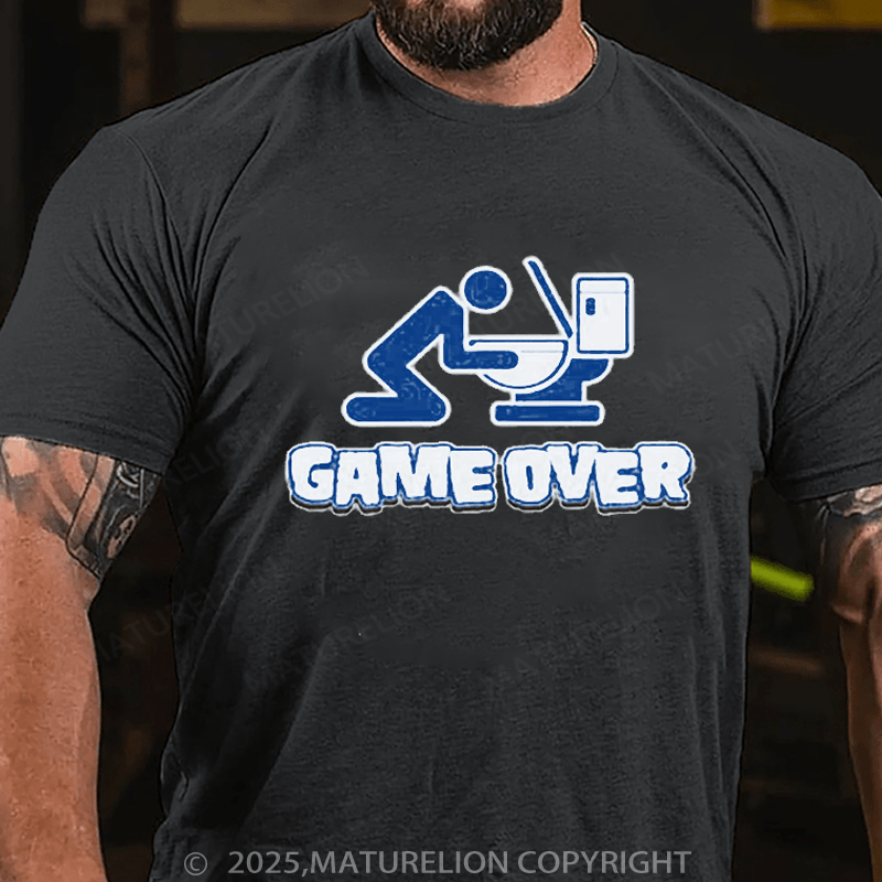 Maturelion St Patrick's T-Shirt Game Over Drunk T-Shirt