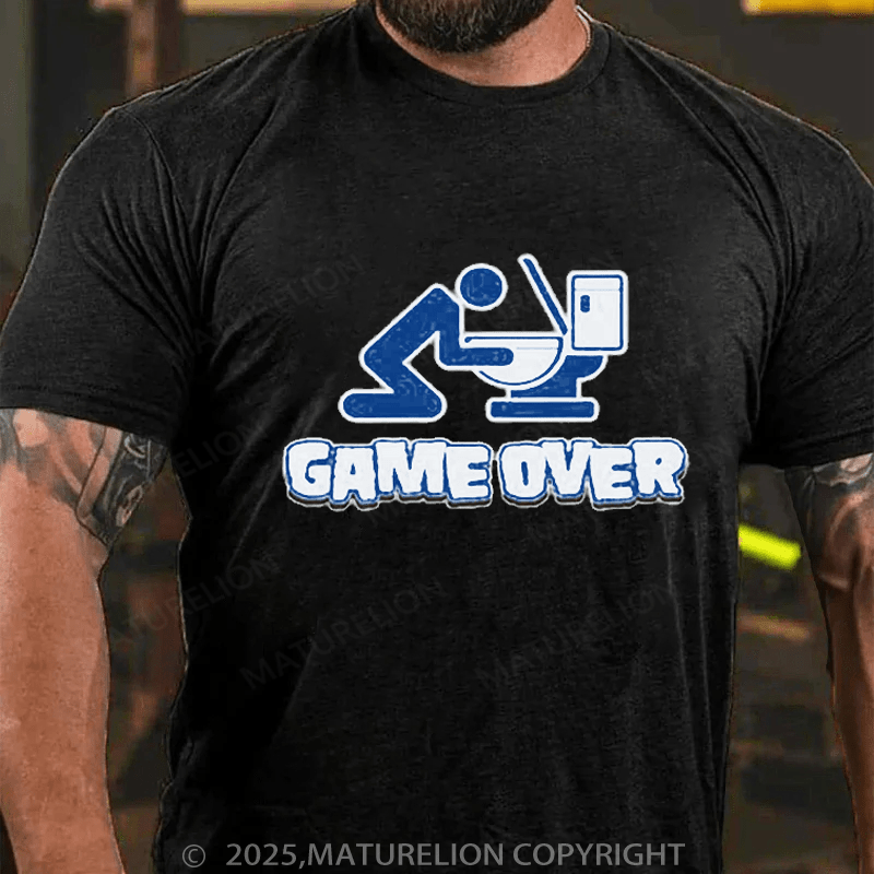 Maturelion St Patrick's T-Shirt Game Over Drunk T-Shirt
