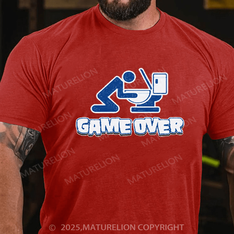 Maturelion St Patrick's T-Shirt Game Over Drunk T-Shirt