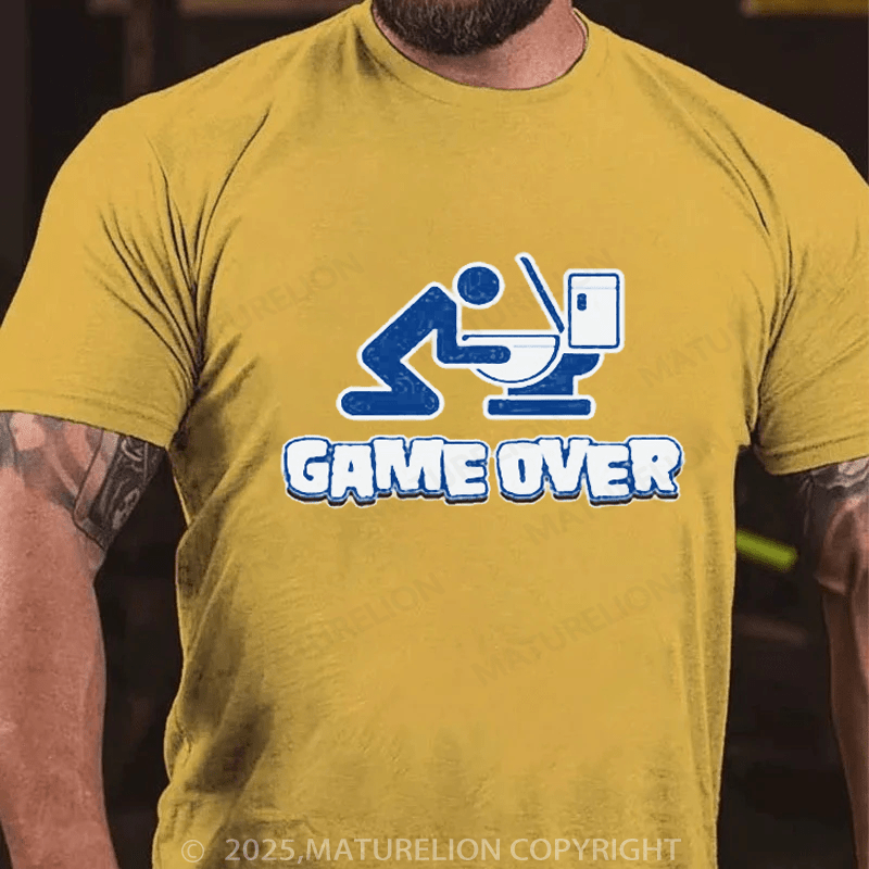 Maturelion St Patrick's T-Shirt Game Over Drunk T-Shirt