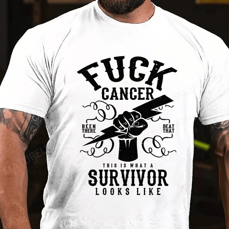 Maturelion Men's T-shirt Fuck cancer Premium T-Shirt