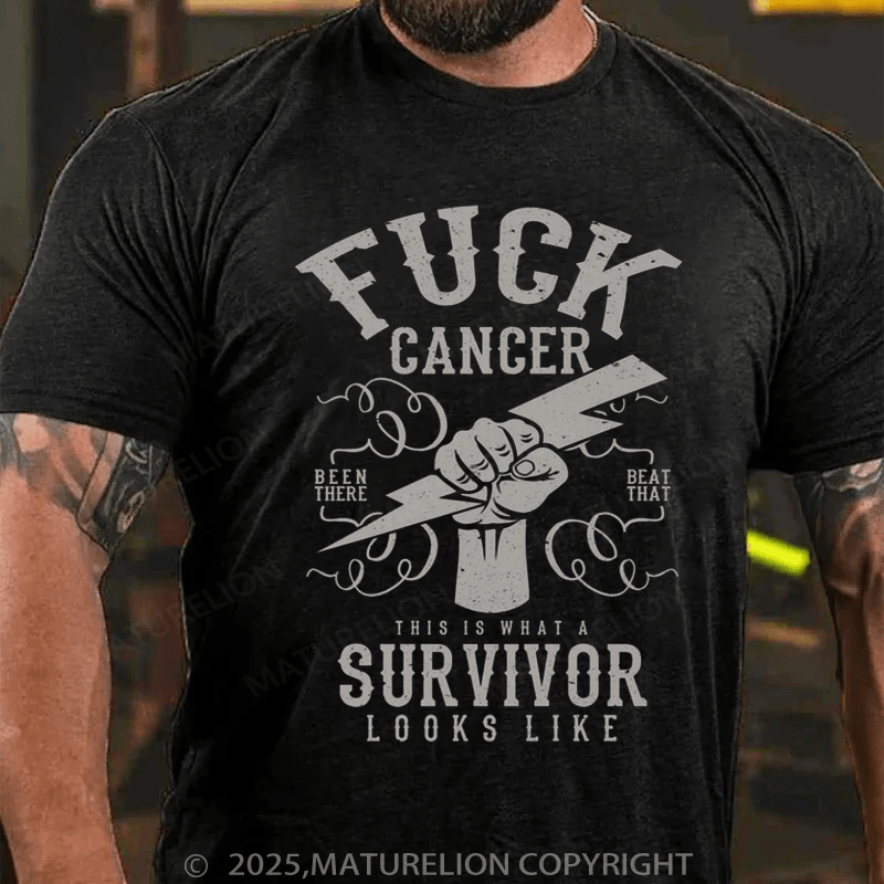 Maturelion Men's T-shirt Fuck cancer Premium T-Shirt