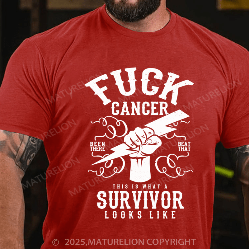 Maturelion Men's T-shirt Fuck cancer Premium T-Shirt