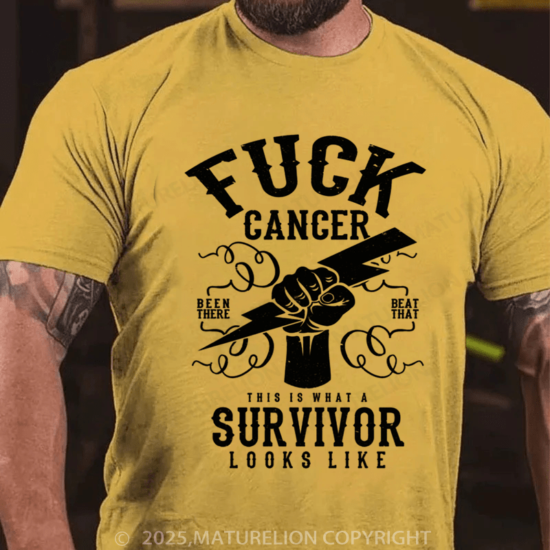 Maturelion Men's T-shirt Fuck cancer Premium T-Shirt