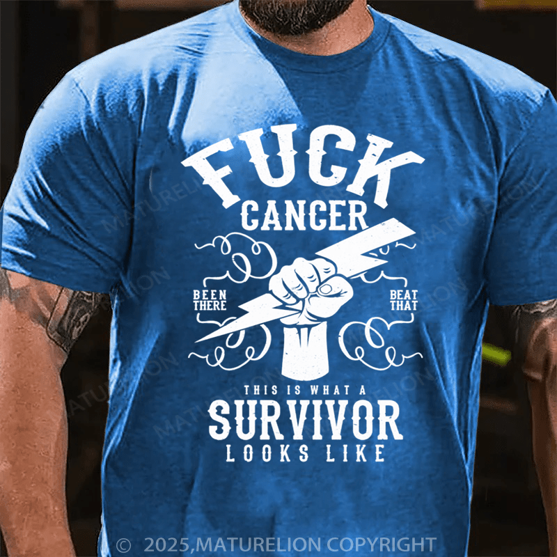Maturelion Men's T-shirt Fuck cancer Premium T-Shirt