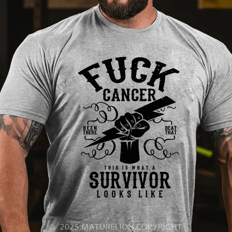 Maturelion Men's T-shirt Fuck cancer Premium T-Shirt