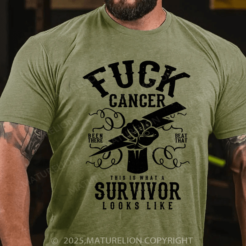Maturelion Men's T-shirt Fuck cancer Premium T-Shirt