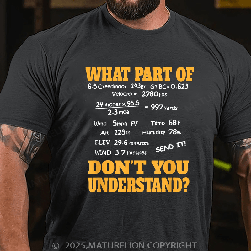 Maturelion Men's T-Shirt Long Range Shooting & Competitive Sport Shooting T-Shirt