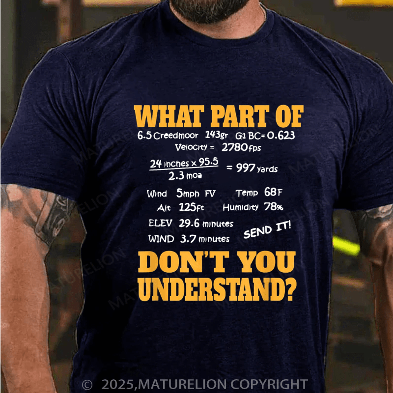 Maturelion Men's T-Shirt Long Range Shooting & Competitive Sport Shooting T-Shirt