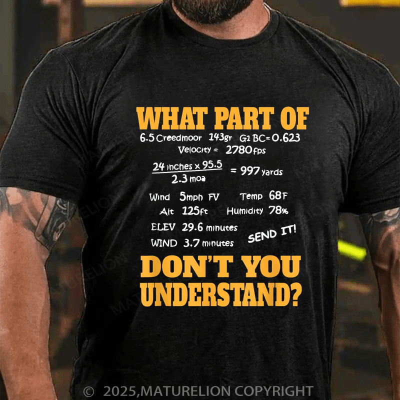 Maturelion Men's T-Shirt Long Range Shooting & Competitive Sport Shooting T-Shirt