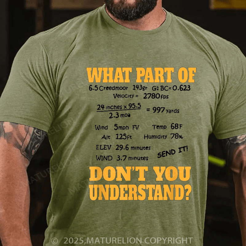 Maturelion Men's T-Shirt Long Range Shooting & Competitive Sport Shooting T-Shirt