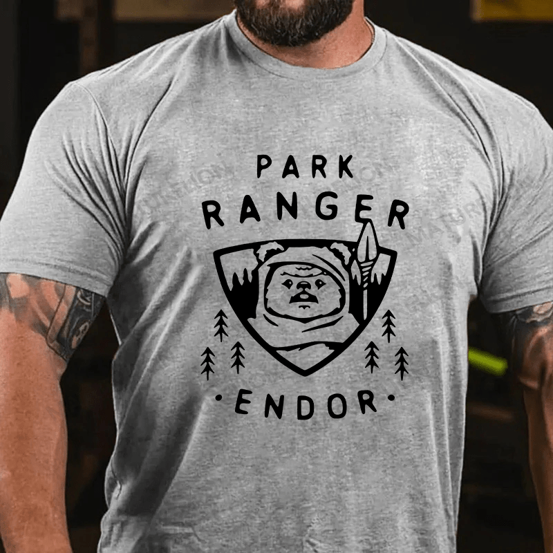 Maturelion Men's T-shirt Park Ranger Endor Cotton T-shirt