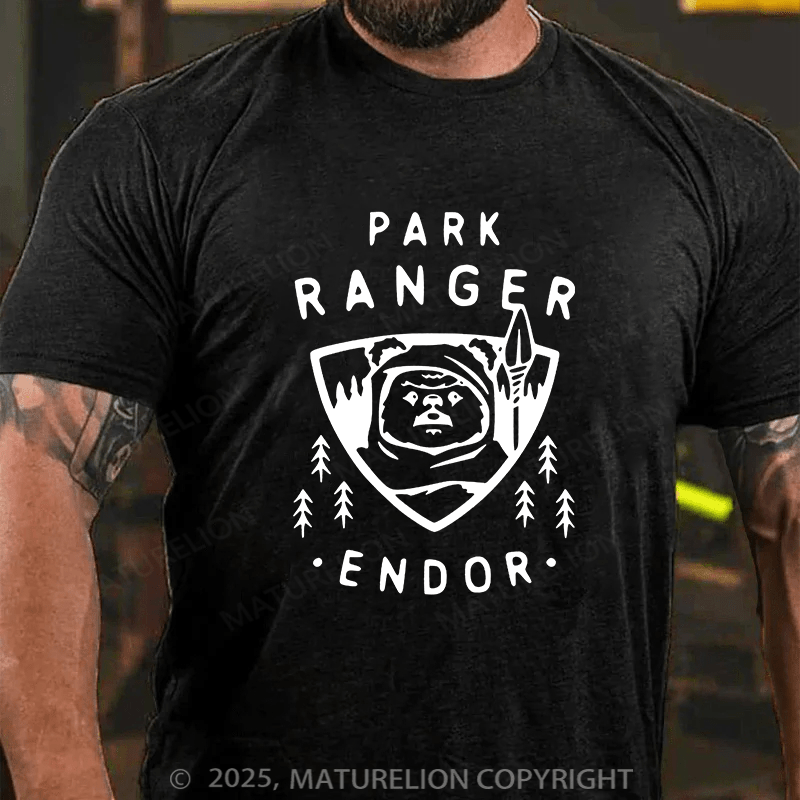 Maturelion Men's T-shirt Park Ranger Endor Cotton T-shirt