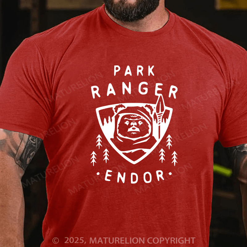 Maturelion Men's T-shirt Park Ranger Endor Cotton T-shirt