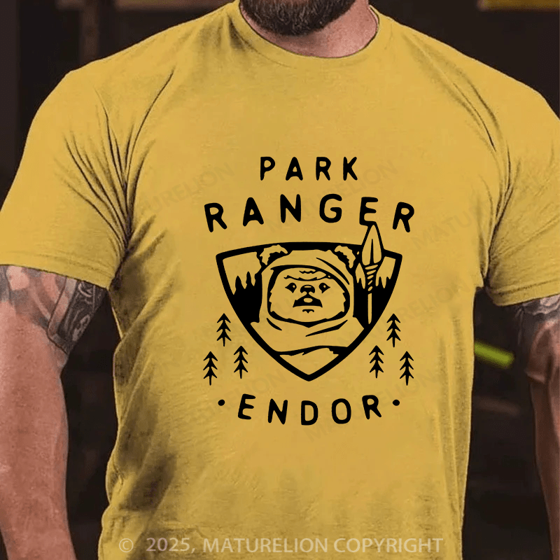 Maturelion Men's T-shirt Park Ranger Endor Cotton T-shirt