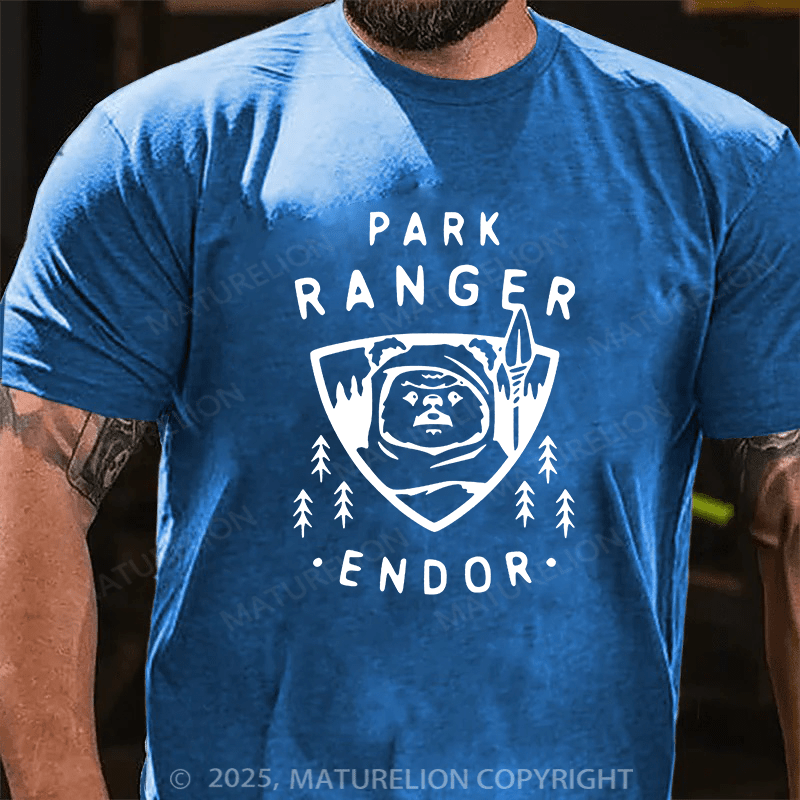 Maturelion Men's T-shirt Park Ranger Endor Cotton T-shirt