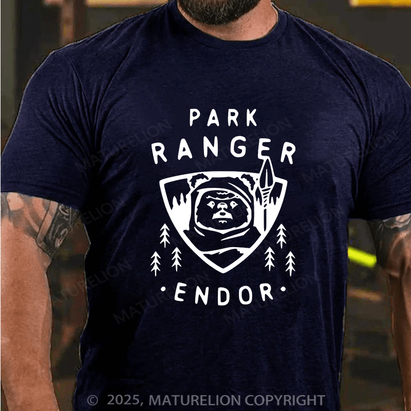 Maturelion Men's T-shirt Park Ranger Endor Cotton T-shirt