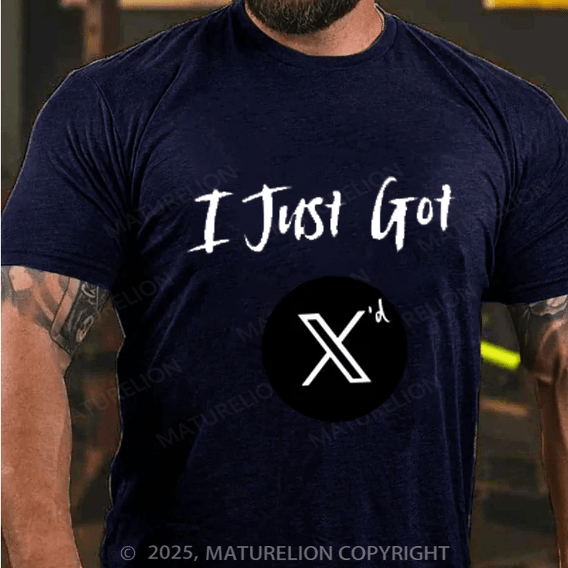 Maturelion Men's T-shirt I Just Got X'd Cotton T-shirt