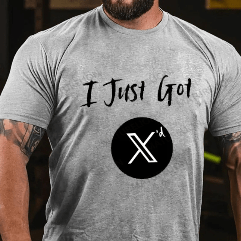 Maturelion Men's T-shirt I Just Got X'd Cotton T-shirt