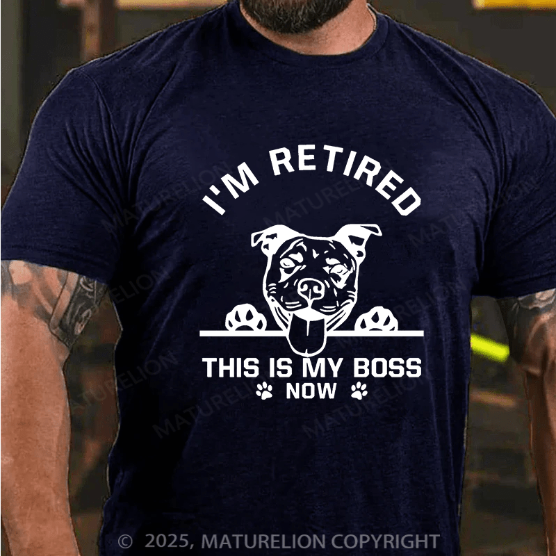 Maturelion Men's T-shirt I'm Retired Cotton T-shirt