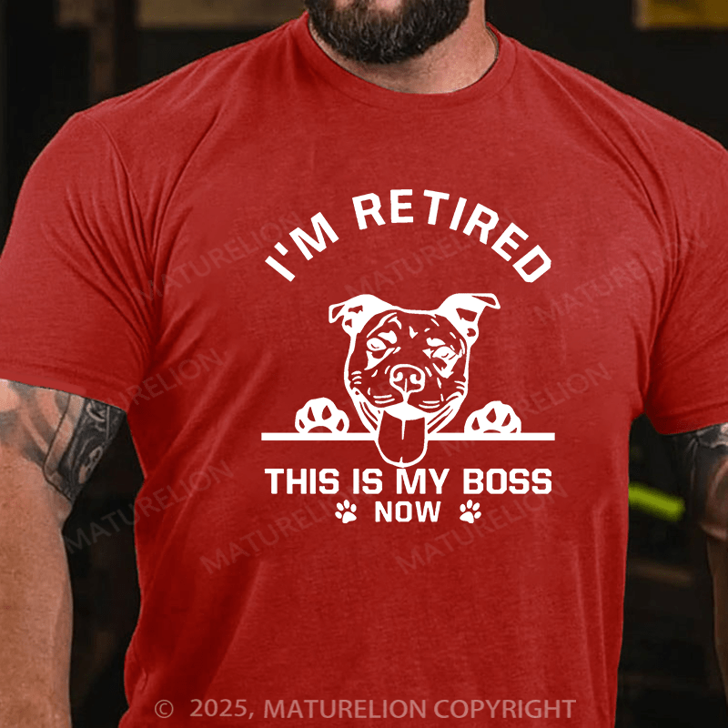 Maturelion Men's T-shirt I'm Retired Cotton T-shirt