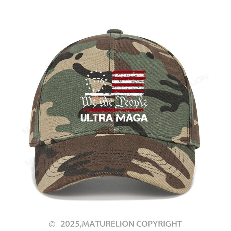 Maturelion Baseball Cap 1776 We The People American Flag Ultra Maga Cap (Free Customization)