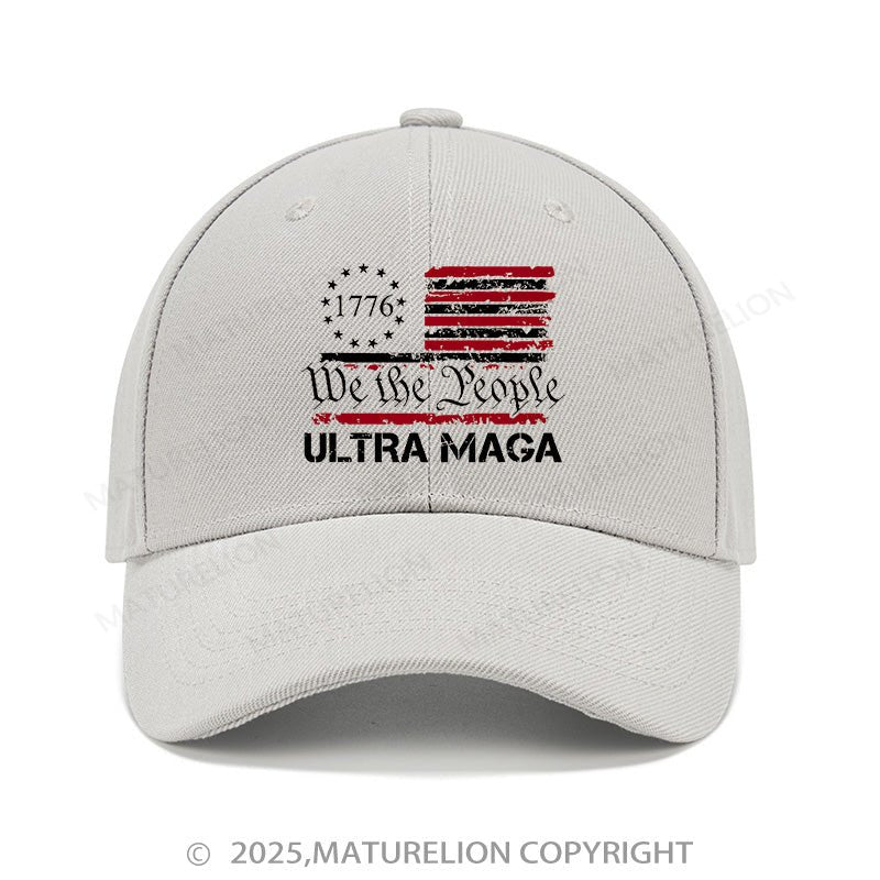 Maturelion Baseball Cap 1776 We The People American Flag Ultra Maga Cap (Free Customization)