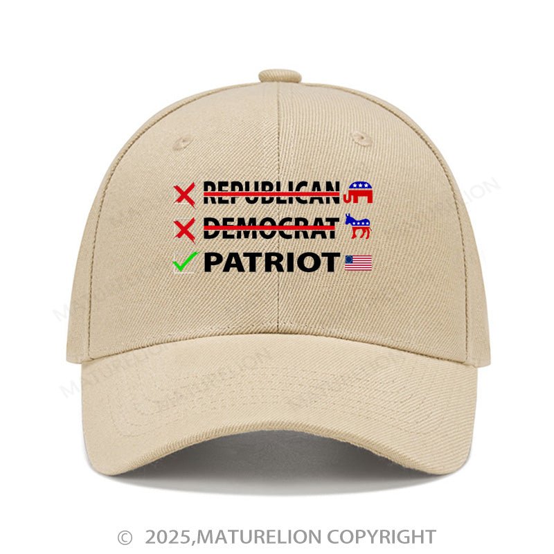 Maturelion Baseball Cap Patriot Cap (Free Customization)