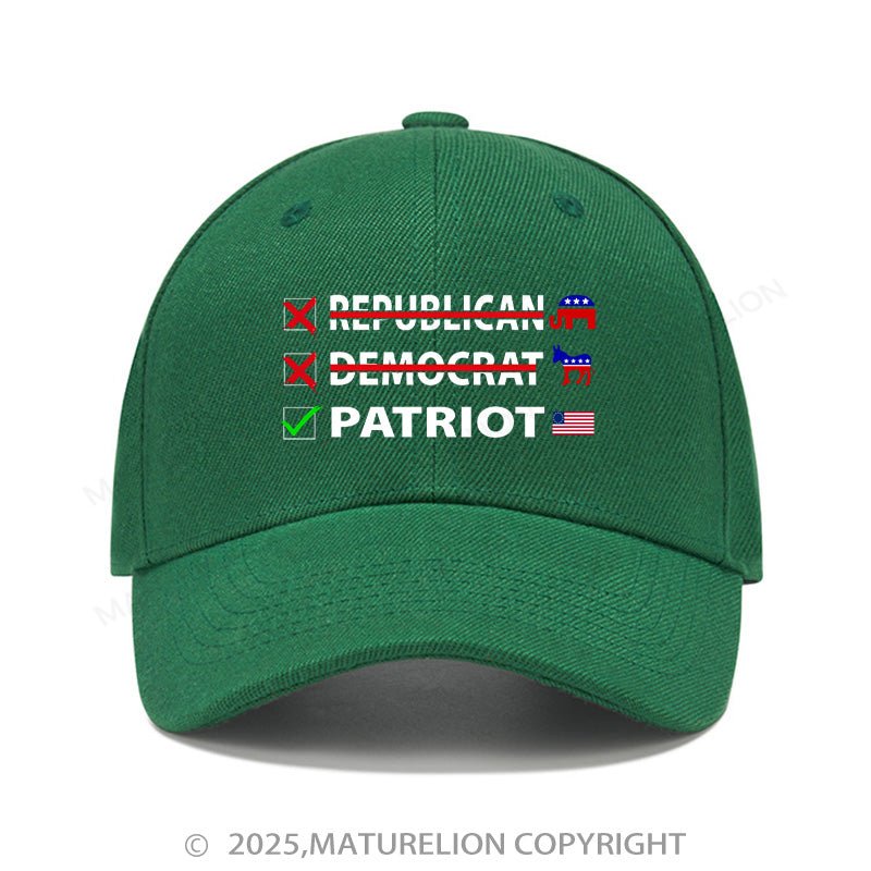 Maturelion Baseball Cap Patriot Cap (Free Customization)